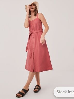 New! Pact Organic Cotton/ Linen Canopy Dress